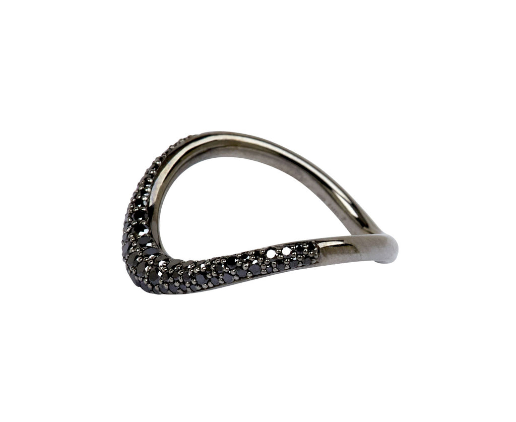 Pavé Black Diamond Shadow Band