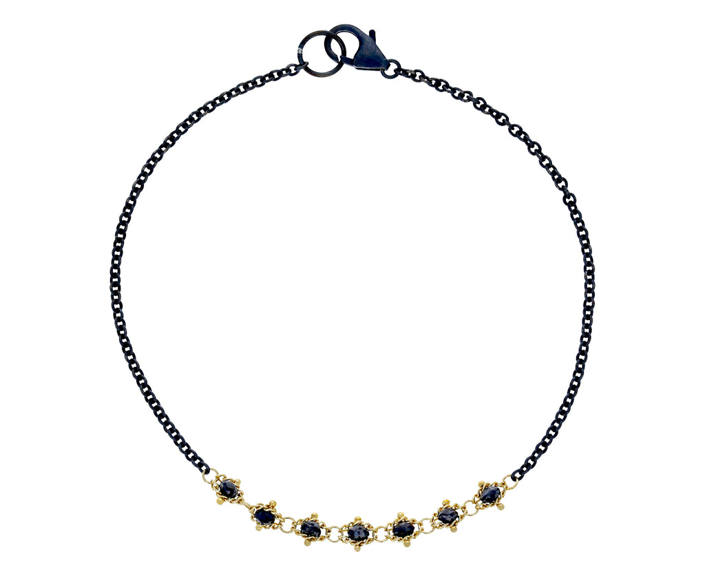 Black Diamond Textile Station Necklace - TWISTonline 