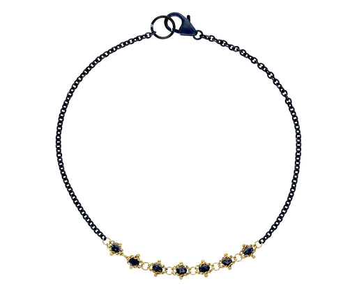 Black Diamond Textile Station Necklace - TWISTonline 