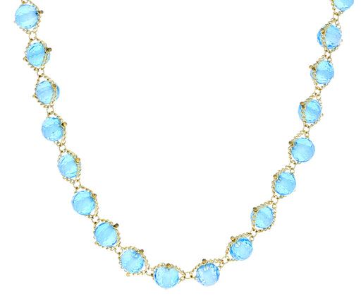 London Blue Topaz Textile Necklace - TWISTonline 