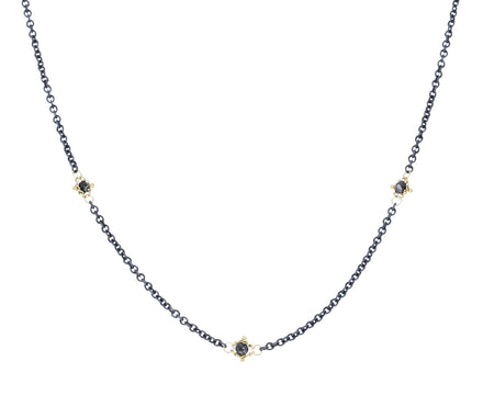 Black Diamond Textile Station Necklace - TWISTonline 