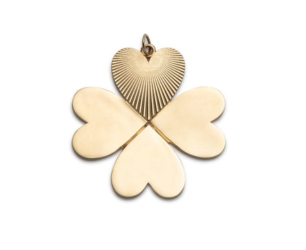Plain Four Heart Clover Charm ONLY - TWISTonline 