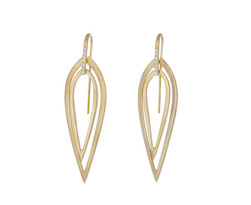 Nestled Floating Teardrop Earrings