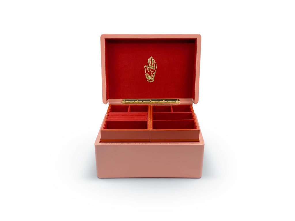 Blush Trunk Jewelry Box