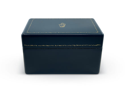 Midnight Navy Trunk Jewelry Box