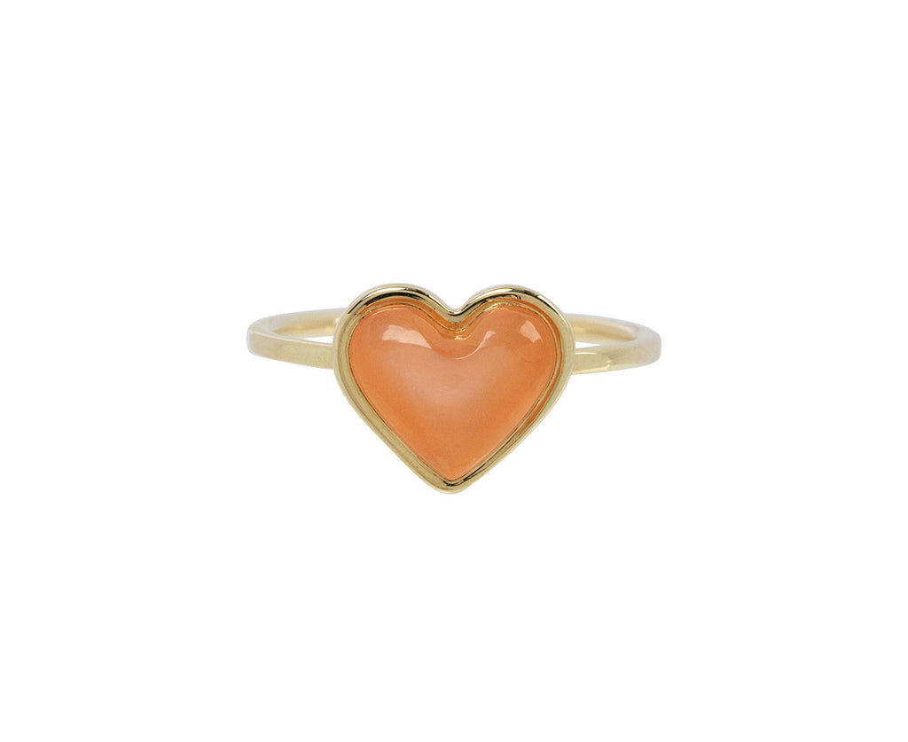 Alina Abegg Stuck On You Orange Moonstone Heart Ring