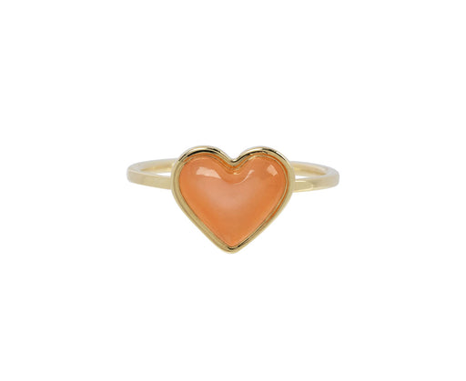 Alina Abegg Stuck On You Orange Moonstone Heart Ring