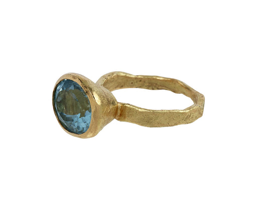 Disa Allsopp Oval Aquamarine Ring Side View