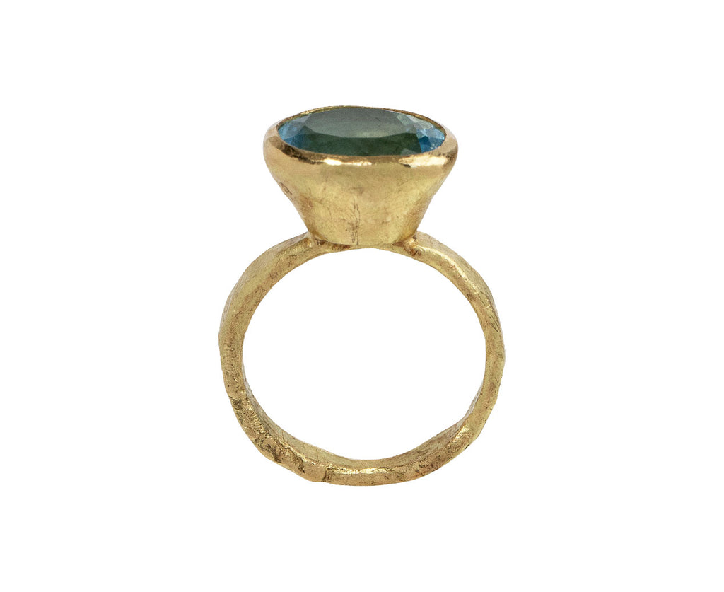 Disa Allsopp Oval Aquamarine Ring Top View