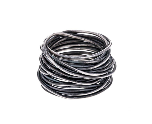 Oxidized Silver Grande Spaghetti Ring - TWISTonline 