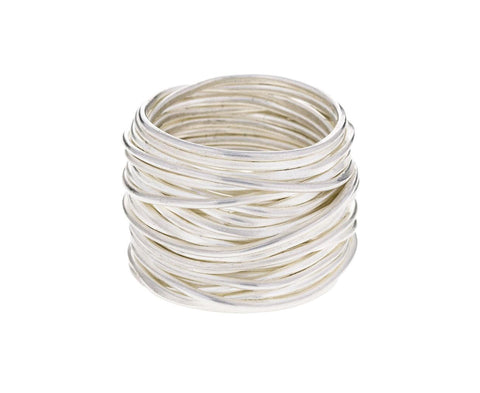 Silver Grande Spaghetti Ring - TWISTonline 