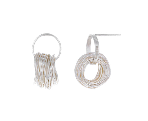 Silver Spaghetti Earrings