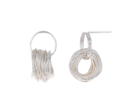 Silver Spaghetti Earrings