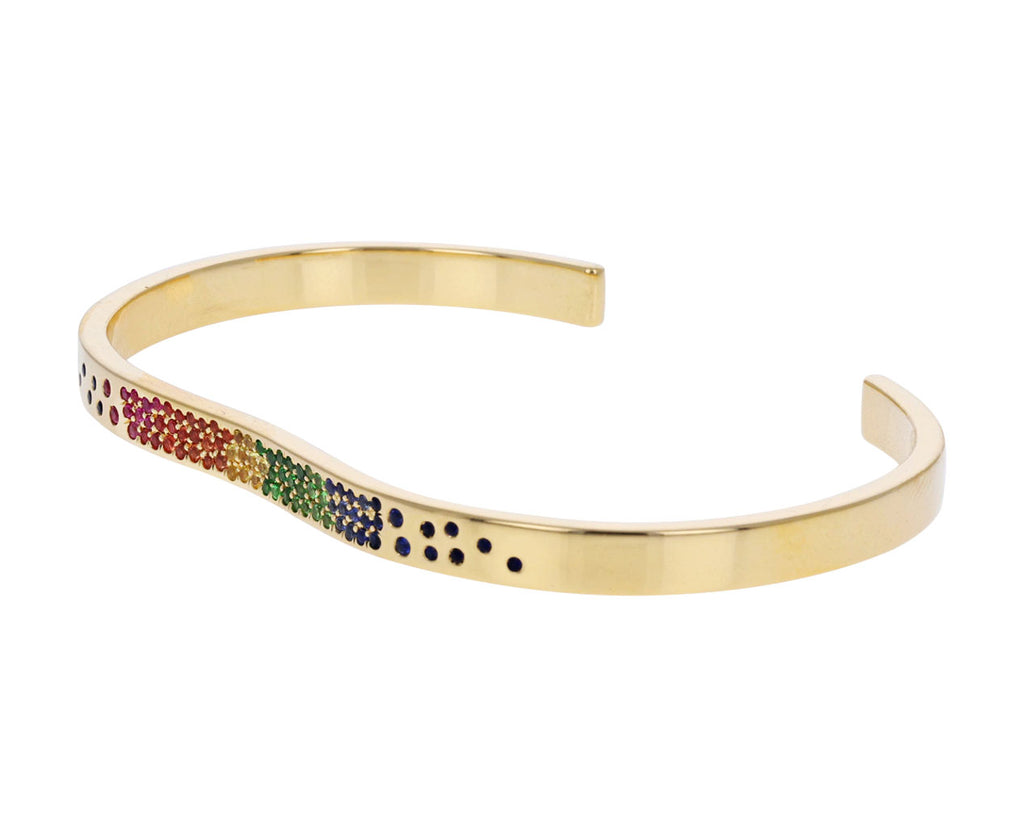 Rainbow Gem Berceau Cuff Bracelet - TWISTonline 