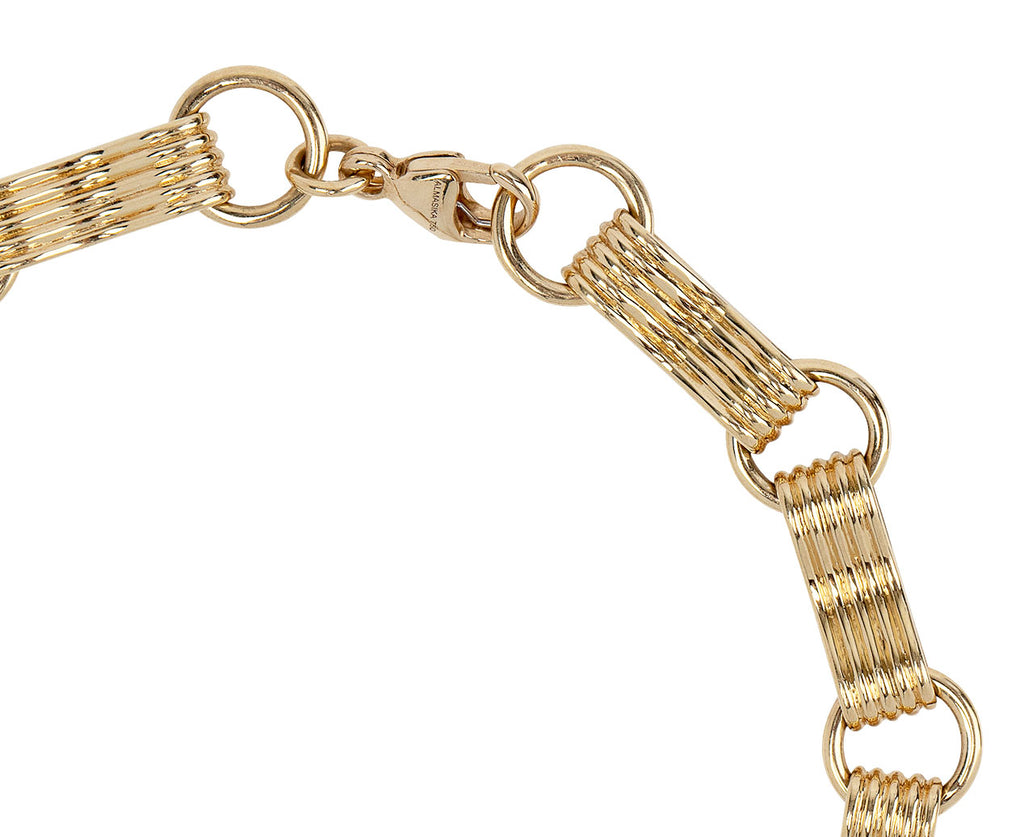Almasika Sagesse Gold Link Bracelet Close Up