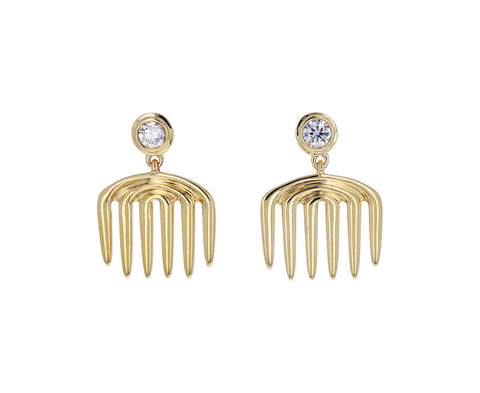 Diamond Vici Comb Earrings