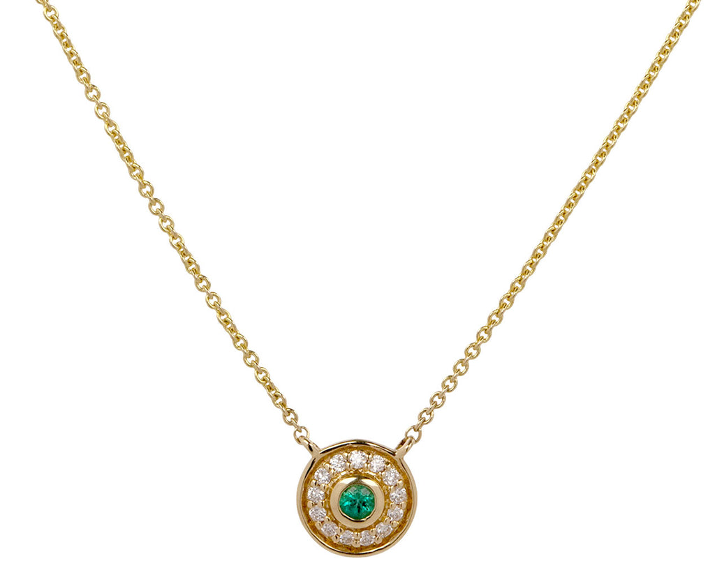 Almasika Emerald Petite Universum Pendant Necklace