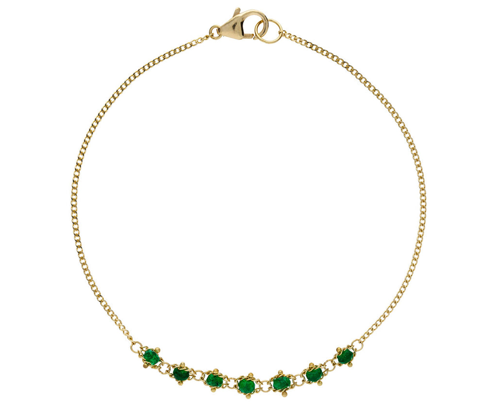 Emerald Textile Station Bracelet - TWISTonline 
