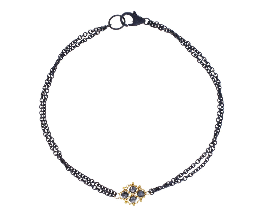 Black Diamond Woven Station Bracelet - TWISTonline 