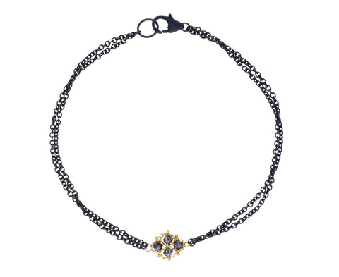 Black Diamond Woven Station Bracelet - TWISTonline 