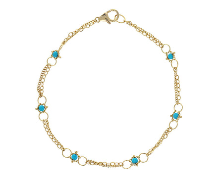 Turquoise Whisper Chain Bracelet - TWISTonline 