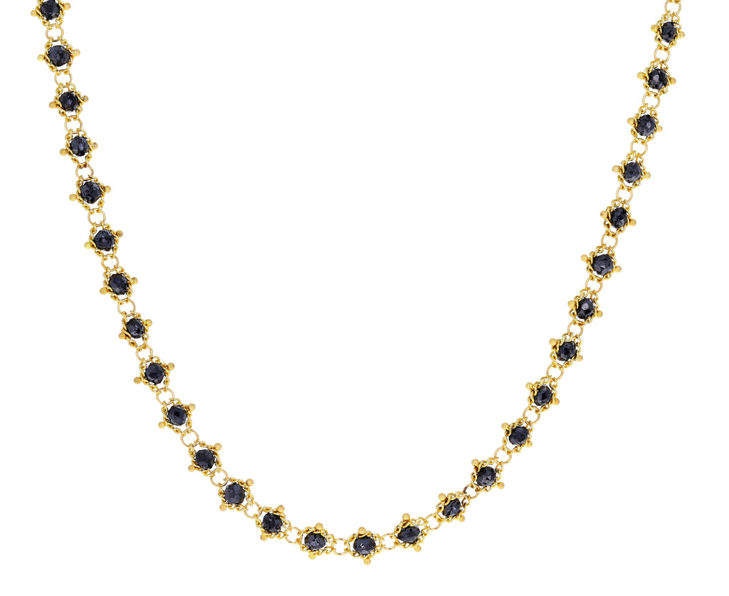 Black Diamond Textile Necklace
