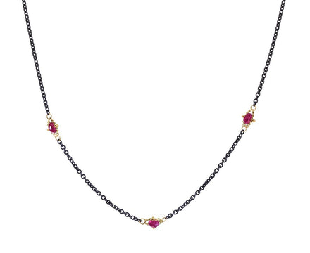 Ruby Textile Station Necklace - TWISTonline 