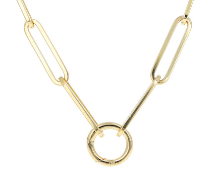 Rectangular Link Chain Necklace