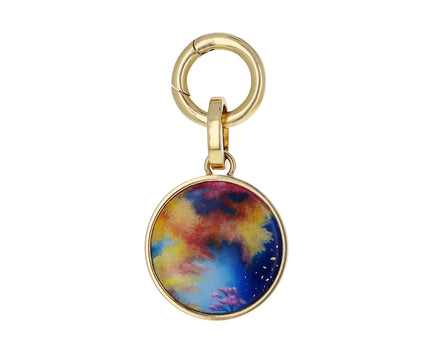 Hand Painted Mother of Pearl Charm