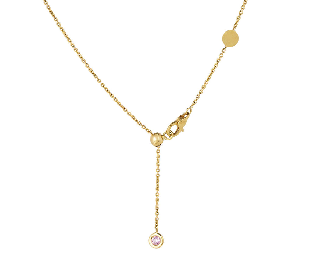 Half online circle pendant
