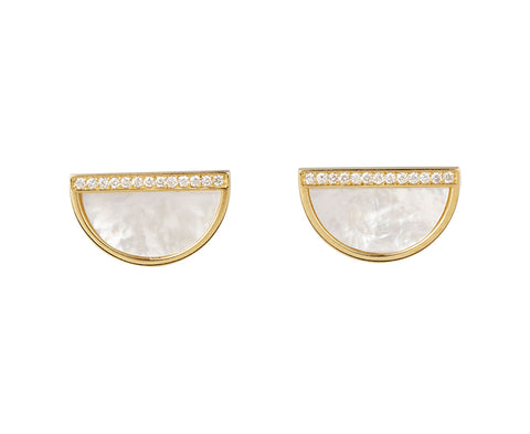 Mother of Pearl Mini Ora Half an Hour Earrings