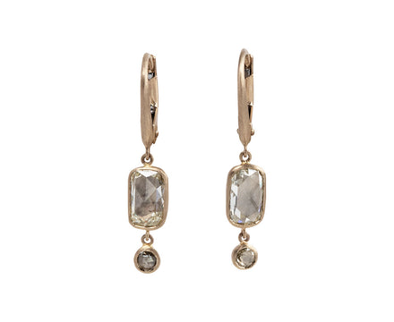Anaconda Champagne Rose Cut Double Gwyneth Earrings