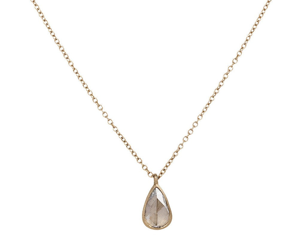 Diamond Teardrop Micro Gwyneth Necklace