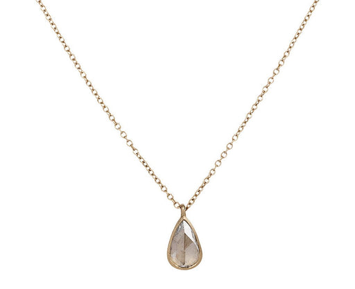 Diamond Teardrop Micro Gwyneth Necklace