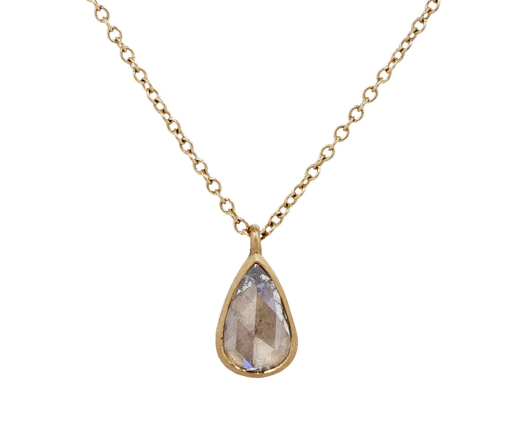 Diamond Teardrop Micro Gwyneth Necklace