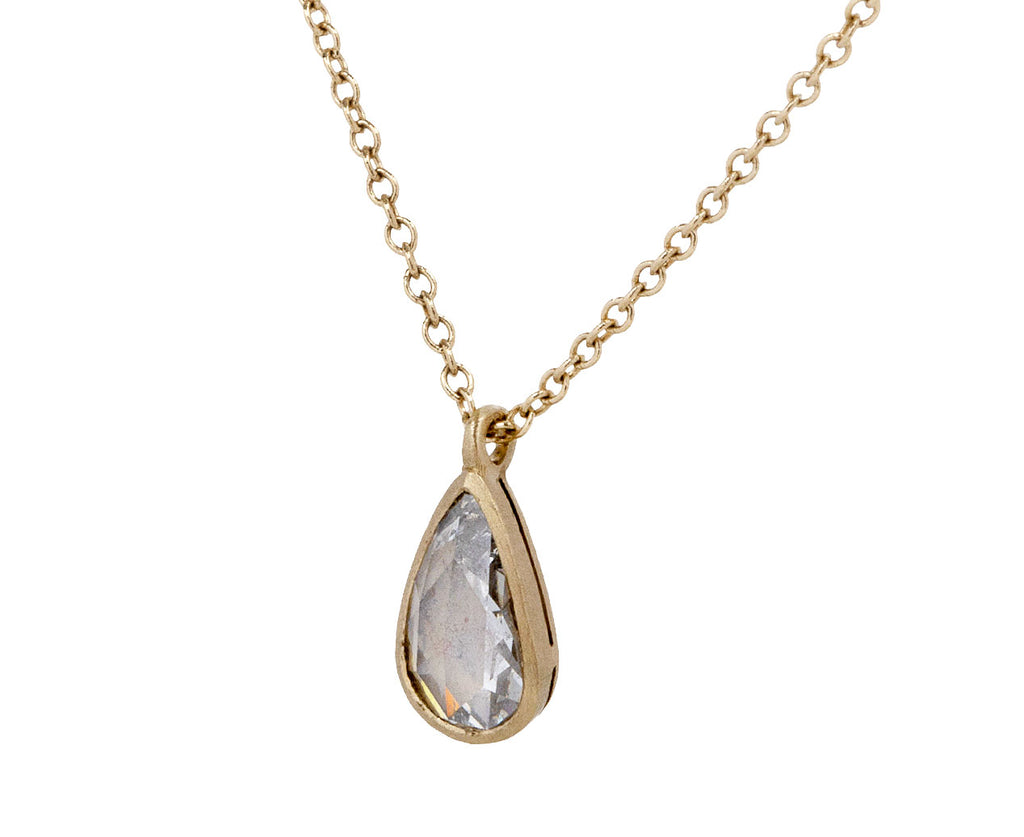 Diamond Teardrop Micro Gwyneth Necklace