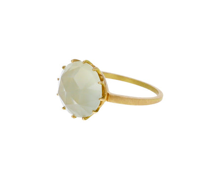 Green Moonstone Millegriffe Ring