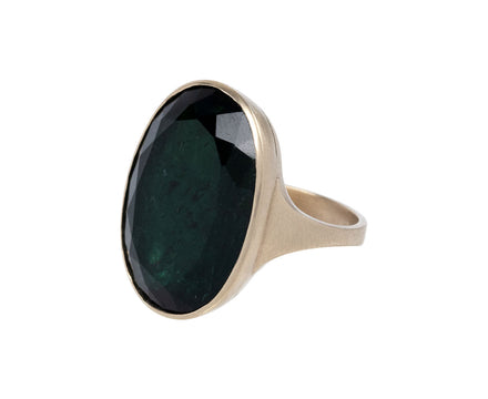Anaconda Gold Green Tourmaline Gregory Ring Side View