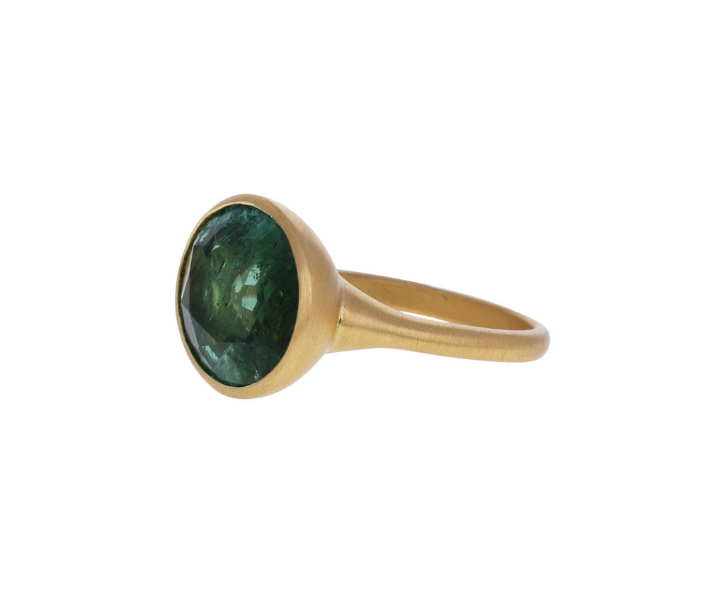 Green Tourmaline Oblo Ring