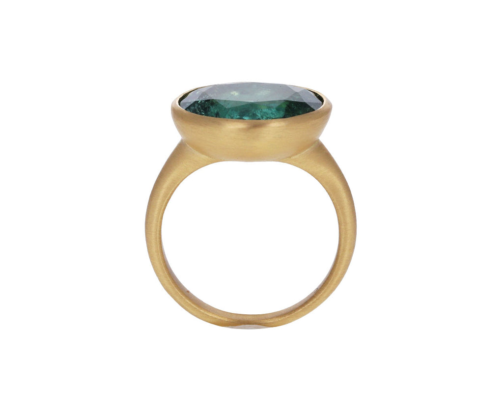 Green Tourmaline Oblo Ring