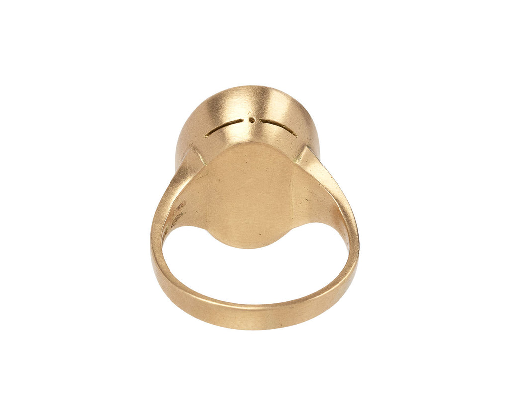 Anaconda Gold Blue Beryl Dionisio Ring Back View