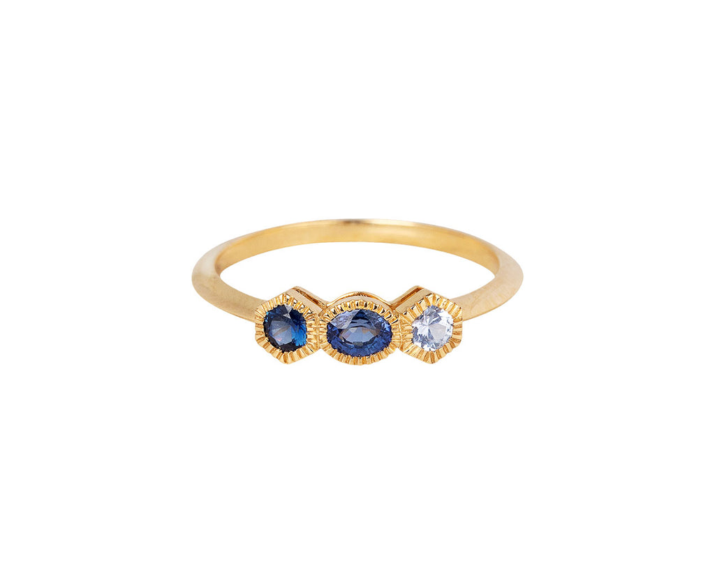 Ark Blue Sapphire Lakshmi Ring