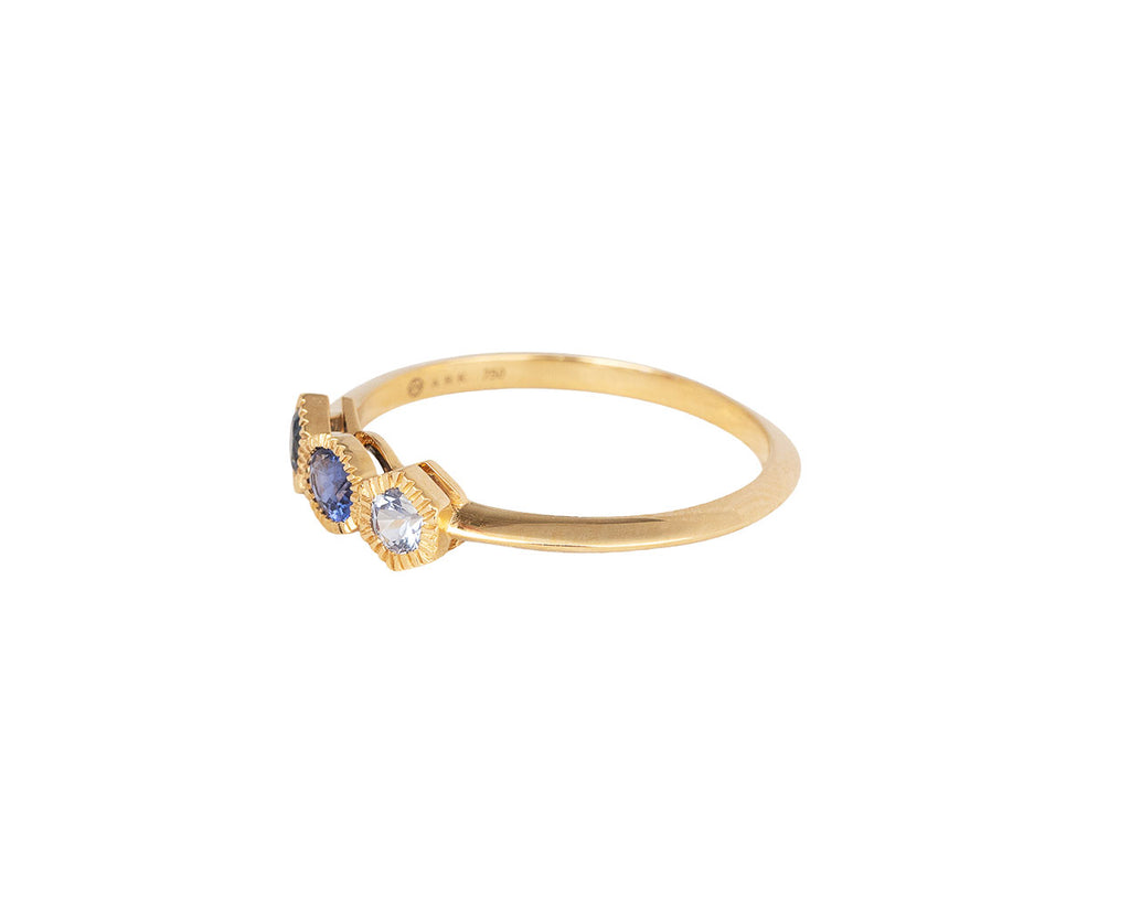 Ark Blue Sapphire Lakshmi Ring Side