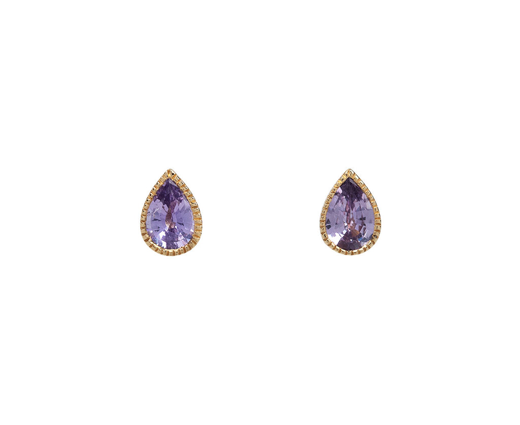 Purple sapphire cheap stud earrings