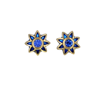 Blue Aura Bliss Stud Earrings