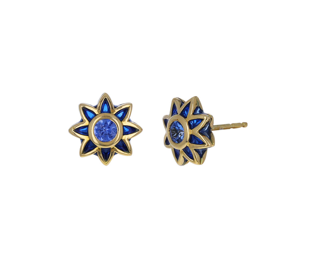 Blue Aura Bliss Stud Earrings