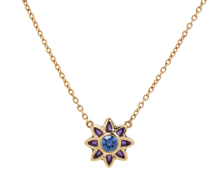 Purple Aura Bliss Pendant Necklace