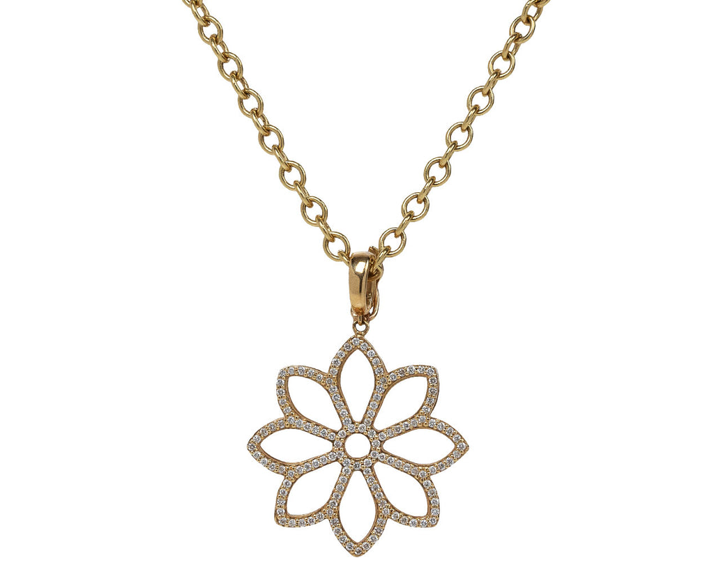 Ark Diamond Bliss Flower Pendant Necklace