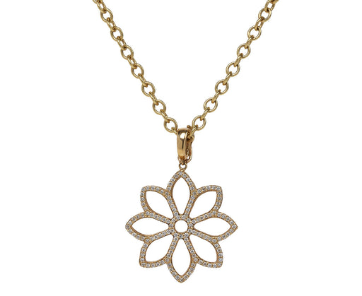 Ark Diamond Bliss Flower Pendant Necklace