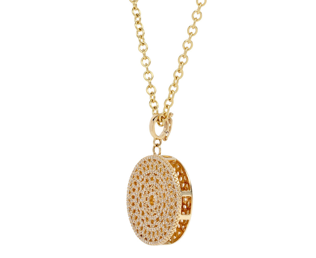 Ark Diamond Dreamscapes Pendant Necklace Side View